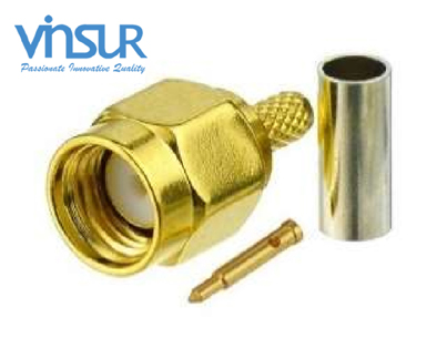 11511014 -- RF CONNECTOR - 50OHMS , SMA MALE , STRAIGHT , CRIMP TYPE , RG316, RG174, RG188, LMR100 CABLE